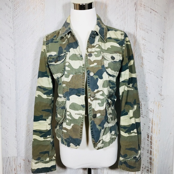 Mossimo Supply Co. Jackets & Blazers - Mossimo Soft Denim Camo Jacket
